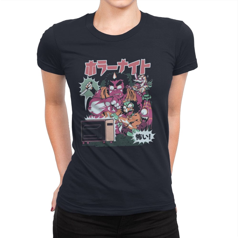 Horror Night - Womens Premium T-Shirts RIPT Apparel Small / Midnight Navy