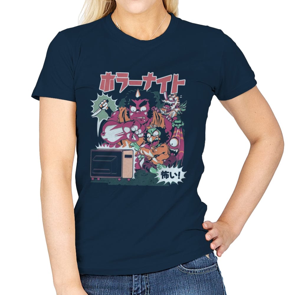Horror Night - Womens T-Shirts RIPT Apparel Small / Navy