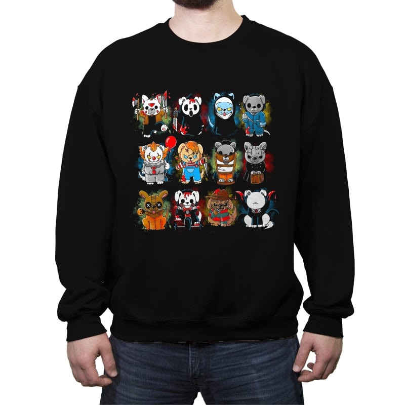 Horror Puppies - Crew Neck Sweatshirt Crew Neck Sweatshirt RIPT Apparel Small / Black