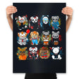 Horror Puppies - Prints Posters RIPT Apparel 18x24 / Black