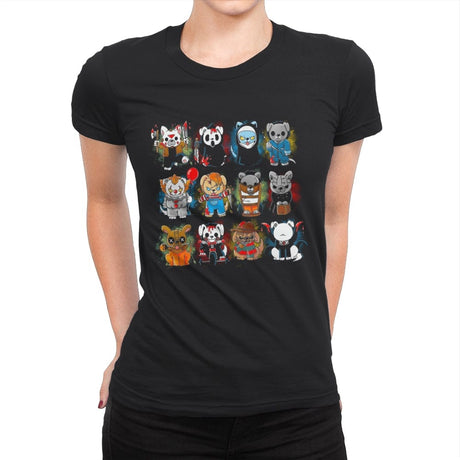 Horror Puppies - Womens Premium T-Shirts RIPT Apparel Small / Black