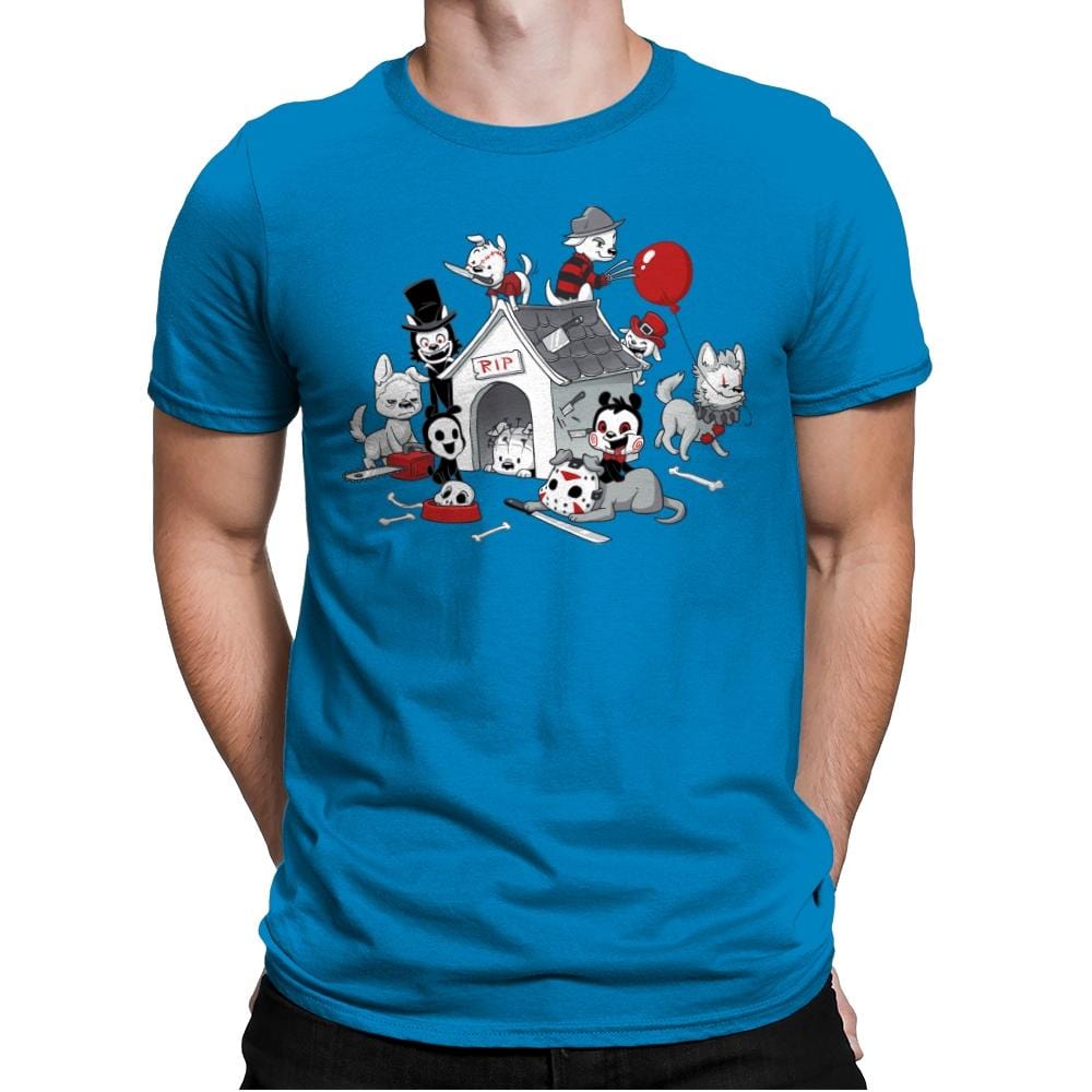 Horror Pups - Mens Premium T-Shirts RIPT Apparel Small / Turqouise
