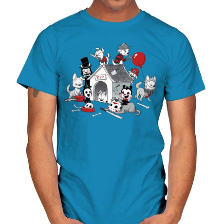 Horror Pups - Mens T-Shirts RIPT Apparel Small / Sapphire