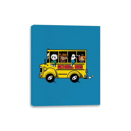 Horror School Bus - Canvas Wraps Canvas Wraps RIPT Apparel 8x10 / Sapphire