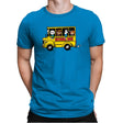 Horror School Bus - Mens Premium T-Shirts RIPT Apparel Small / Turqouise