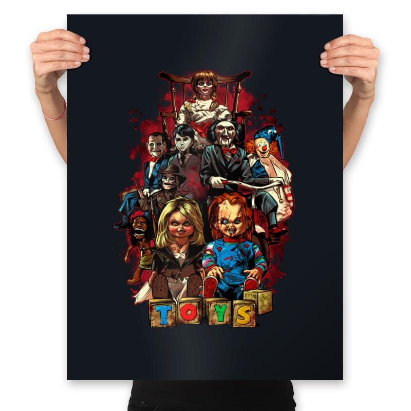 Horror Toys - Prints Posters RIPT Apparel 18x24 / Black