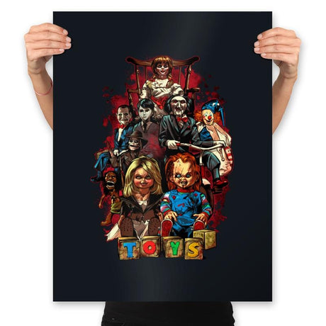 Horror Toys - Prints Posters RIPT Apparel 18x24 / Black