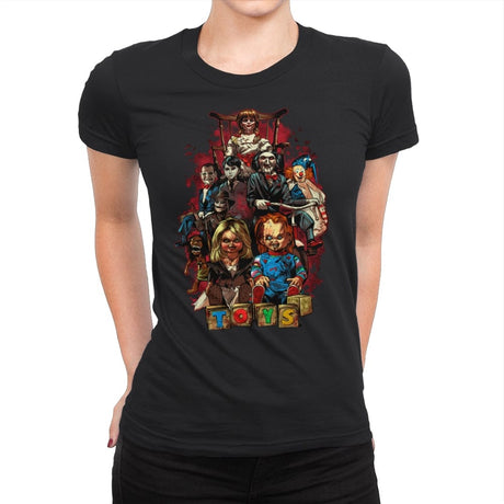 Horror Toys - Womens Premium T-Shirts RIPT Apparel Small / Black