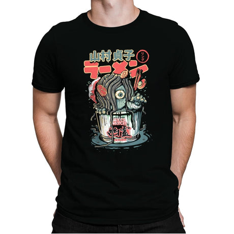 Horror Yurei Ramen - Mens Premium T-Shirts RIPT Apparel Small / Black
