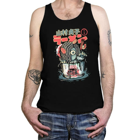 Horror Yurei Ramen - Tanktop Tanktop RIPT Apparel X-Small / Black