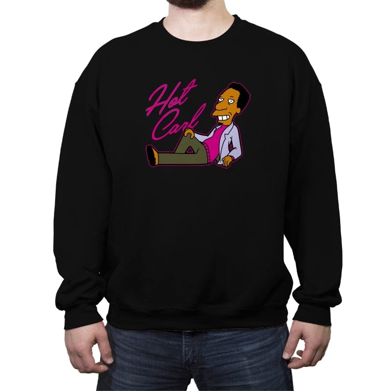 Hot Carl - Crew Neck Sweatshirt Crew Neck Sweatshirt RIPT Apparel Small / Black