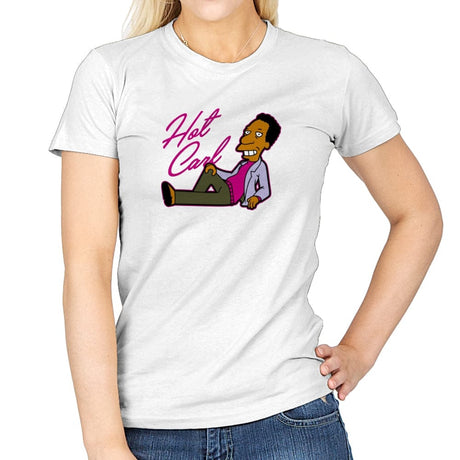 Hot Carl - Womens T-Shirts RIPT Apparel Small / White