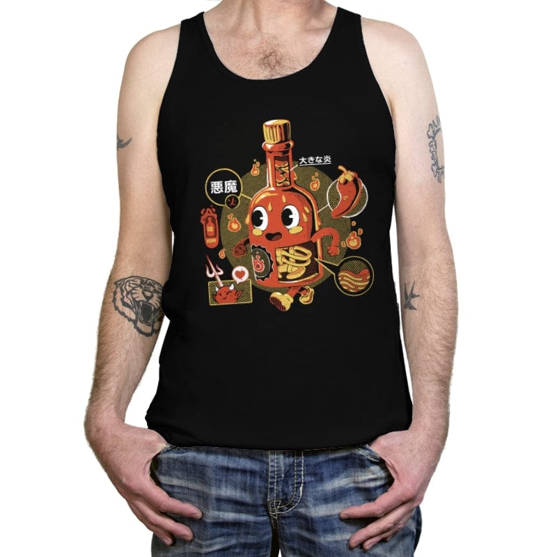 Hot Sauce Anatomy - Tanktop Tanktop RIPT Apparel X-Small / Black