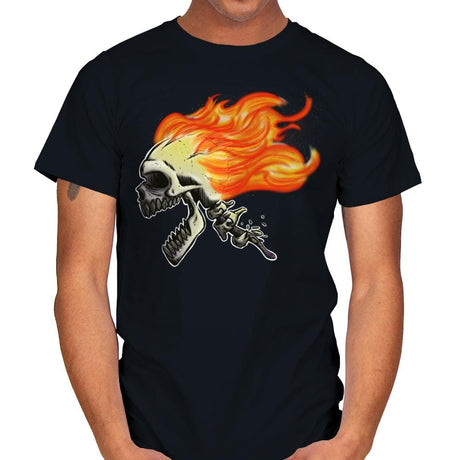 Hot Skull - Mens T-Shirts RIPT Apparel Small / Black