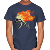 Hot Skull - Mens T-Shirts RIPT Apparel Small / Navy