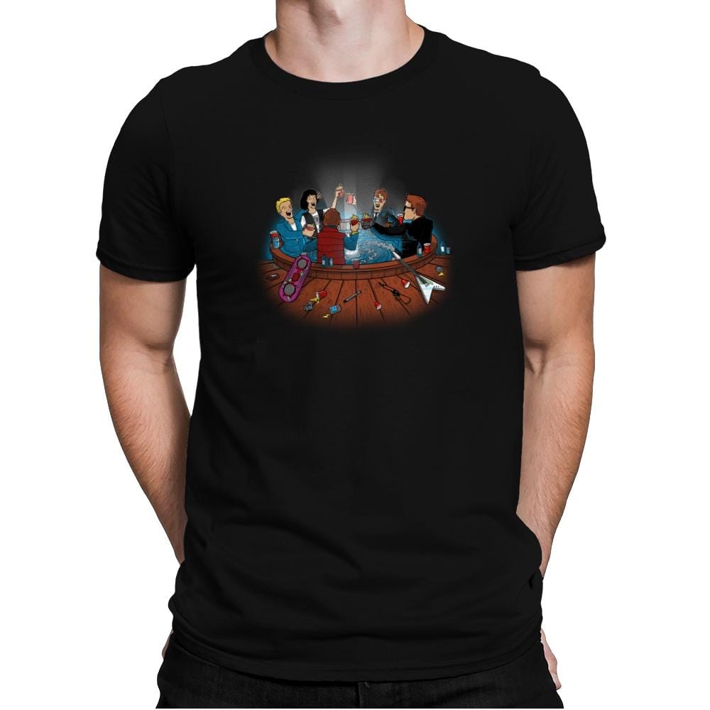 Hot Tub Time Travelers Exclusive - Mens Premium T-Shirts RIPT Apparel Small / Black