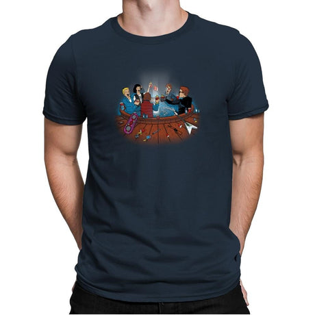 Hot Tub Time Travelers Exclusive - Mens Premium T-Shirts RIPT Apparel Small / Indigo