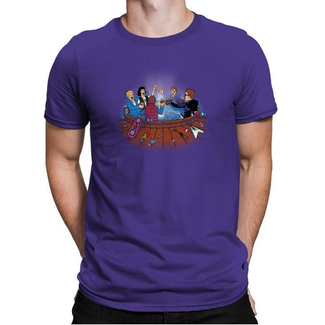 Hot Tub Time Travelers Exclusive - Mens Premium T-Shirts RIPT Apparel Small / Purple Rush