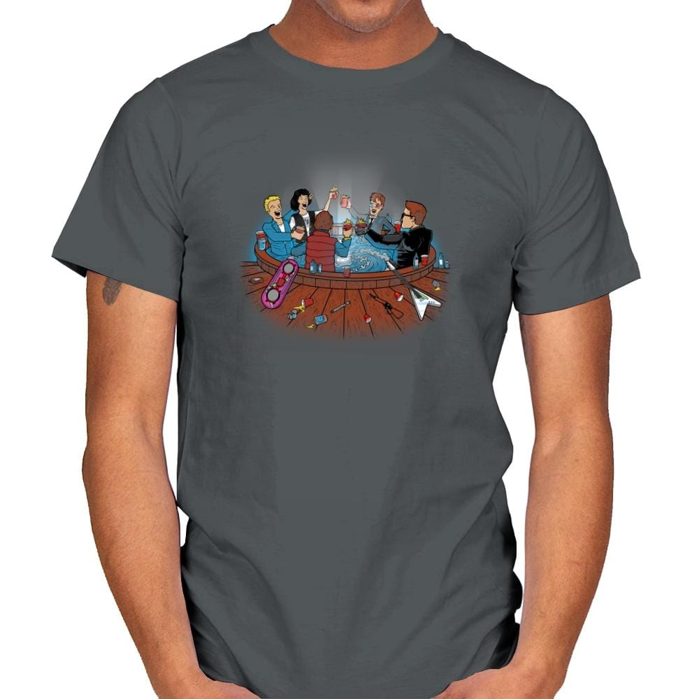 Hot Tub Time Travelers Exclusive - Mens T-Shirts RIPT Apparel Small / Charcoal