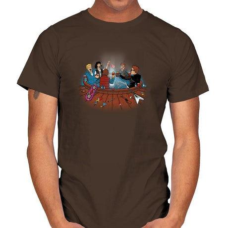 Hot Tub Time Travelers Exclusive - Mens T-Shirts RIPT Apparel Small / Dark Chocolate