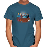 Hot Tub Time Travelers Exclusive - Mens T-Shirts RIPT Apparel Small / Indigo Blue