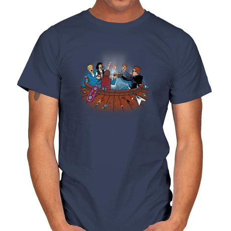 Hot Tub Time Travelers Exclusive - Mens T-Shirts RIPT Apparel Small / Navy