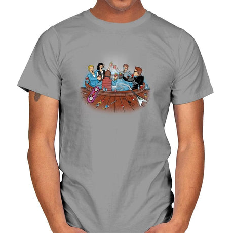 Hot Tub Time Travelers Exclusive - Mens T-Shirts RIPT Apparel Small / Sport Grey