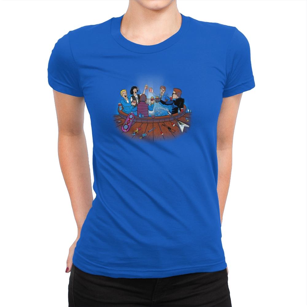 Hot Tub Time Travelers Exclusive - Womens Premium T-Shirts RIPT Apparel Small / Royal