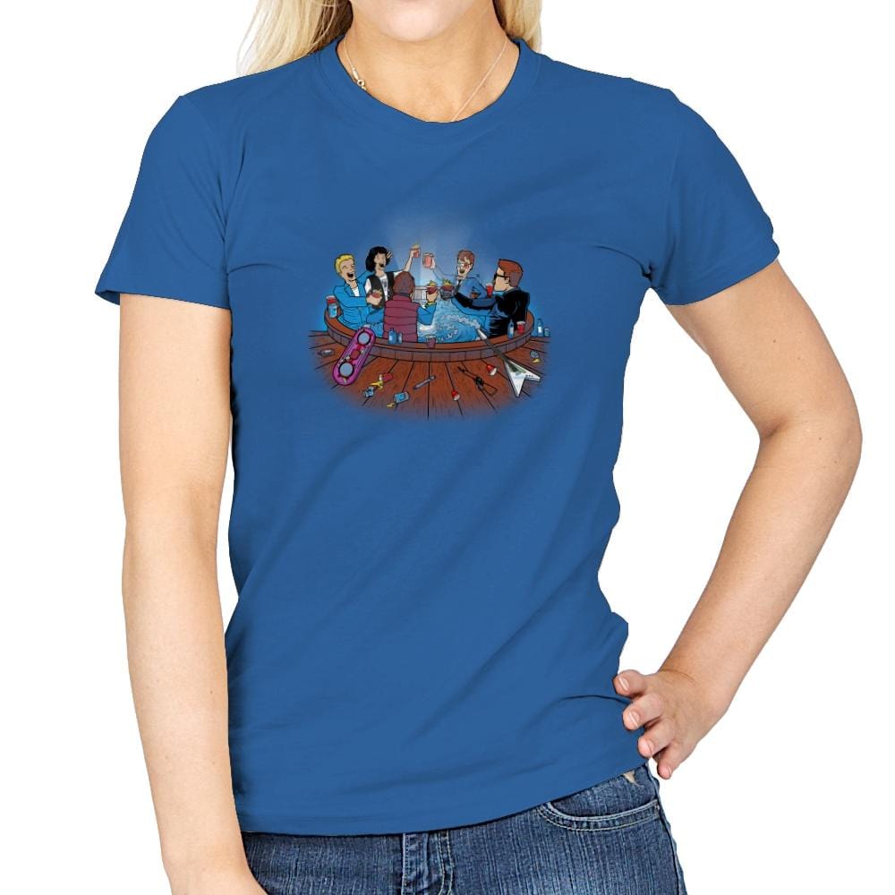 Hot Tub Time Travelers Exclusive - Womens T-Shirts RIPT Apparel Small / Royal