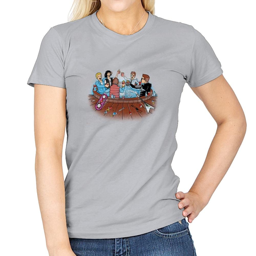 Hot Tub Time Travelers Exclusive - Womens T-Shirts RIPT Apparel Small / Sport Grey