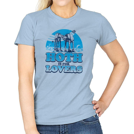 Hoth is for Lovers Exclusive - Womens T-Shirts RIPT Apparel Small / Light Blue