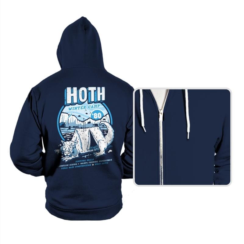 Hoth Winter Camp - Hoodies Hoodies RIPT Apparel Small / Navy