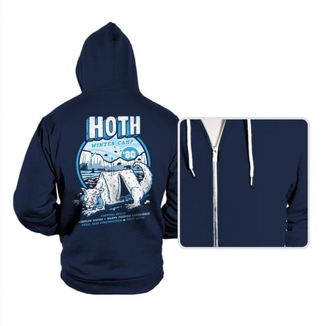 Hoth Winter Camp - Hoodies Hoodies RIPT Apparel Small / Navy