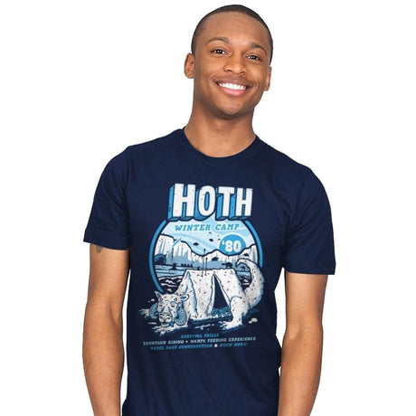Hoth Winter Camp - Mens T-Shirts RIPT Apparel Small / Navy
