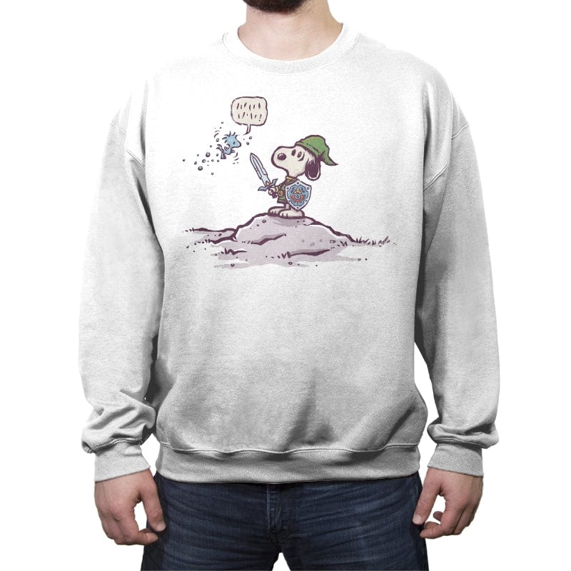 Hound of Hyrule - Crew Neck Sweatshirt Crew Neck Sweatshirt RIPT Apparel Small / White