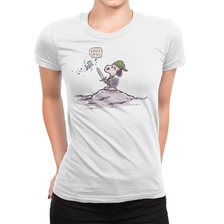 Hound of Hyrule - Womens Premium T-Shirts RIPT Apparel Small / White