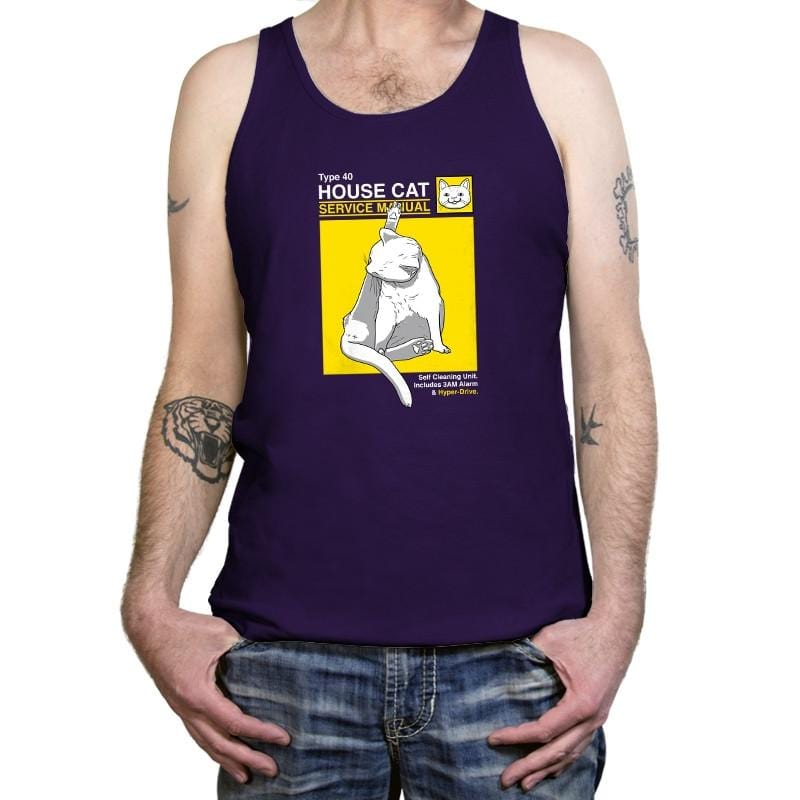 House Cat Service Manual Exclusive - Tanktop Tanktop RIPT Apparel X-Small / Team Purple