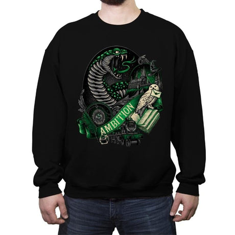 House of Ambition  - Crew Neck Sweatshirt Crew Neck Sweatshirt RIPT Apparel Small / Black