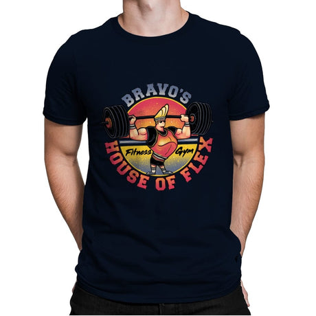 House of Flex! - Mens Premium T-Shirts RIPT Apparel Small / Midnight Navy