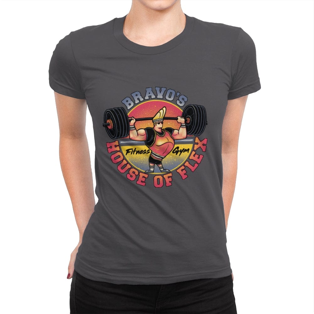 House of Flex! - Womens Premium T-Shirts RIPT Apparel Small / Heavy Metal