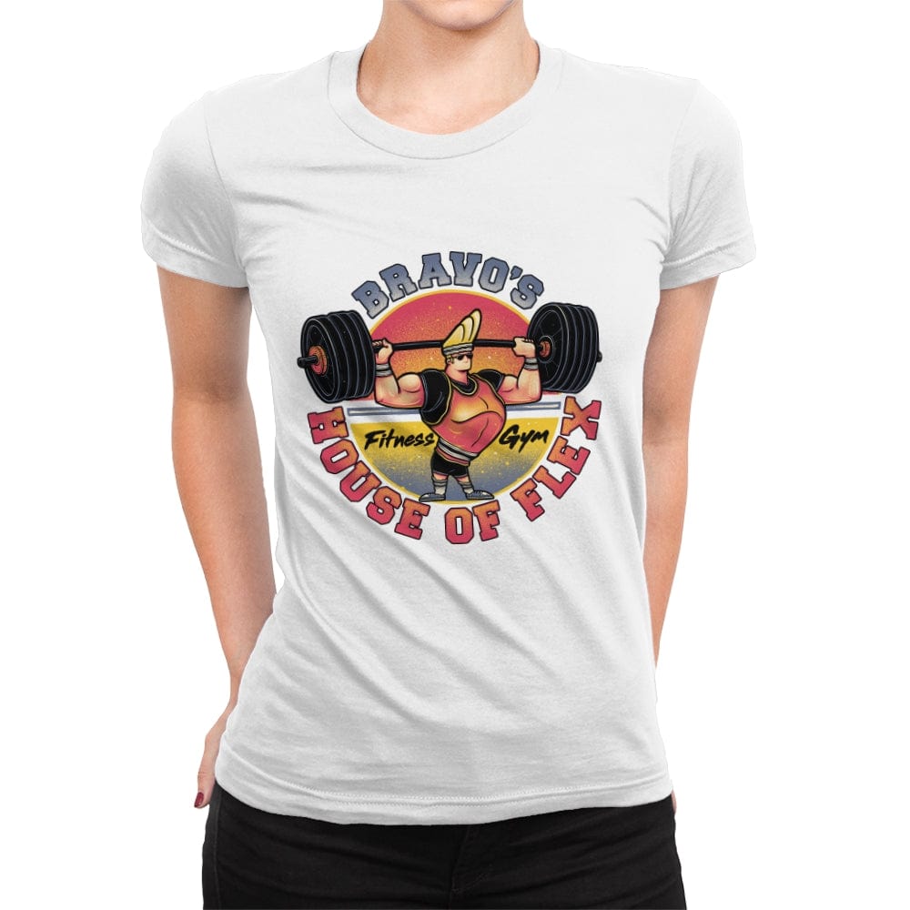 House of Flex! - Womens Premium T-Shirts RIPT Apparel Small / White