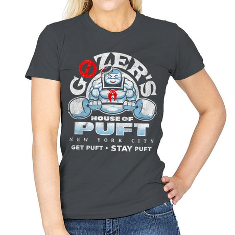 House of Puft - Best Seller - Womens T-Shirts RIPT Apparel Small / Charcoal