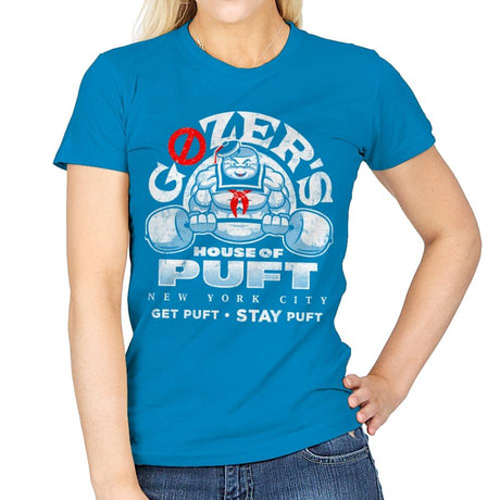 House of Puft - Best Seller - Womens T-Shirts RIPT Apparel Small / Sapphire