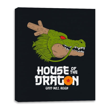 House of the dragon - Canvas Wraps Canvas Wraps RIPT Apparel 16x20 / Black
