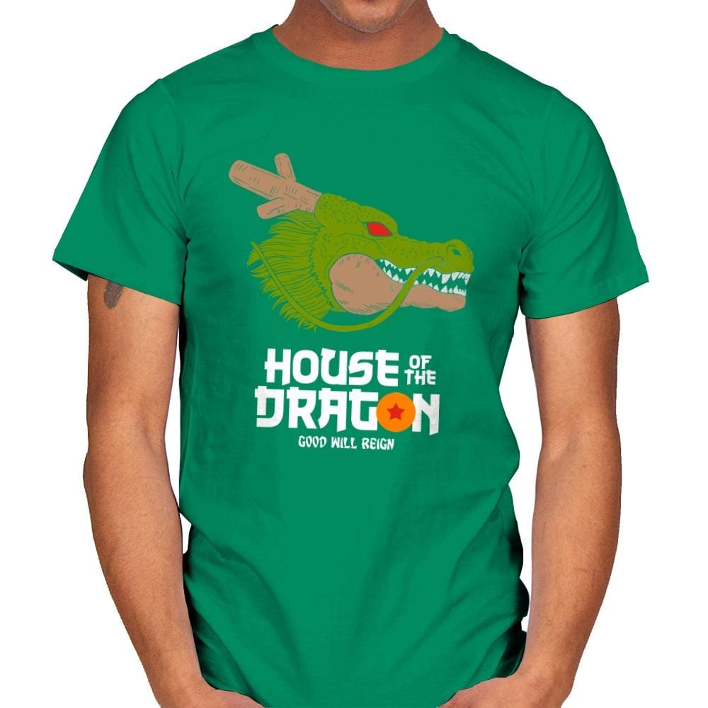 House of the dragon - Mens T-Shirts RIPT Apparel Small / Kelly Green