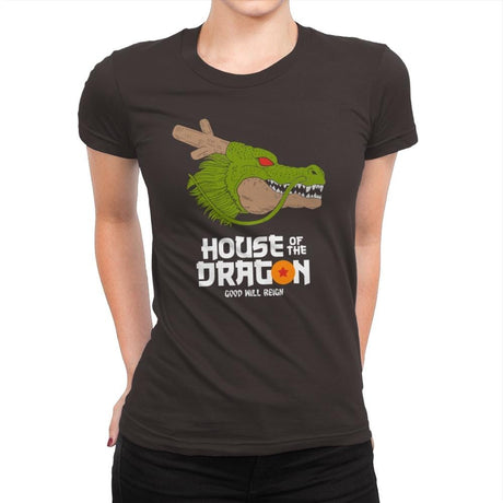 House of the dragon - Womens Premium T-Shirts RIPT Apparel Small / Dark Chocolate