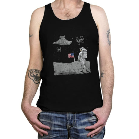 Houston, Now We really have Problems - Tanktop Tanktop RIPT Apparel X-Small / Black
