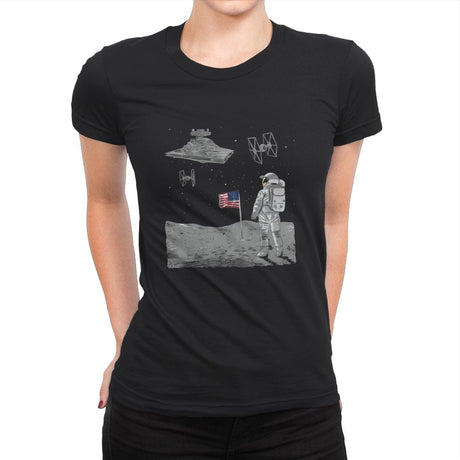 Houston, Now We really have Problems - Womens Premium T-Shirts RIPT Apparel Small / Black