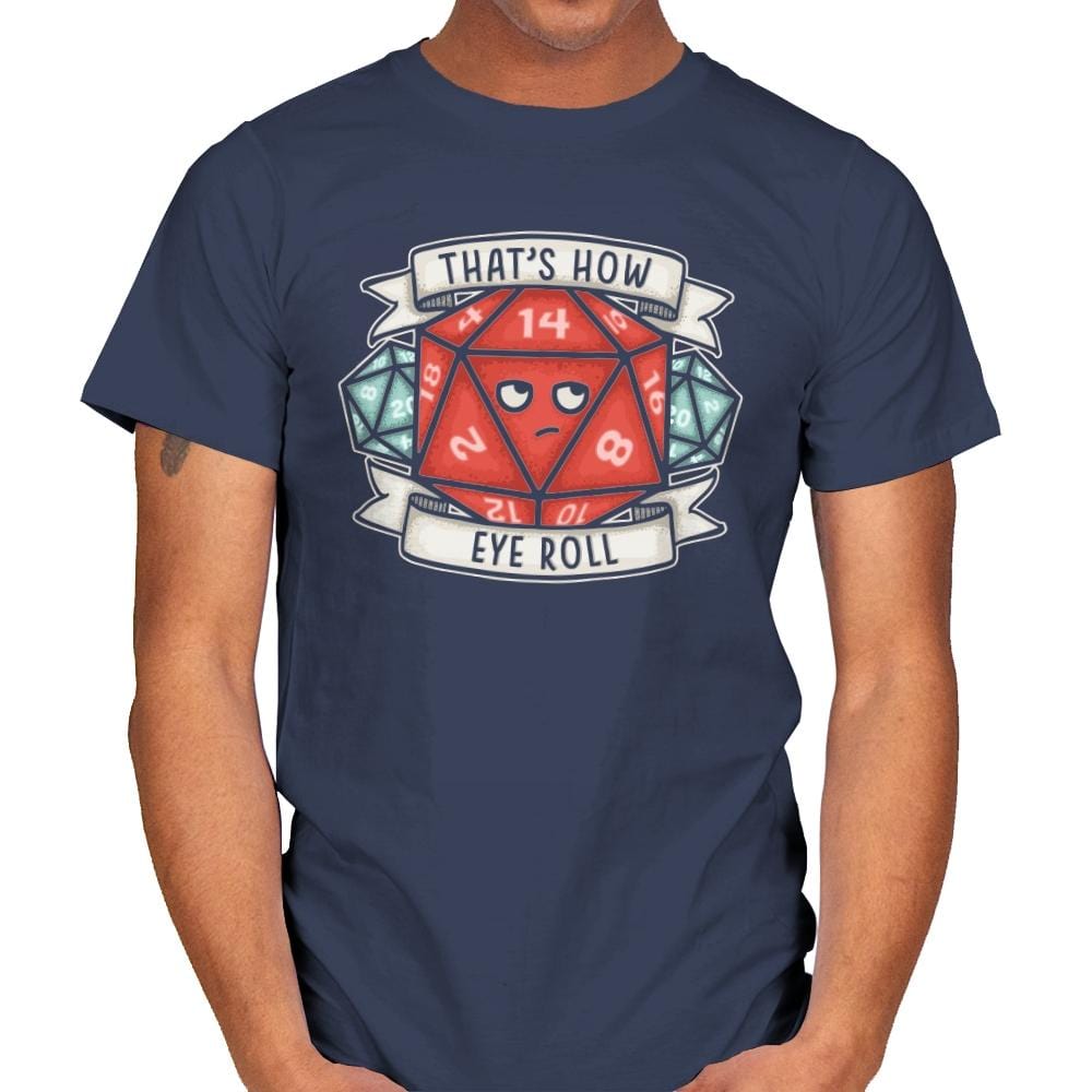 How Eye Roll - Mens T-Shirts RIPT Apparel Small / Navy