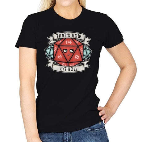 How Eye Roll - Womens T-Shirts RIPT Apparel Small / Black
